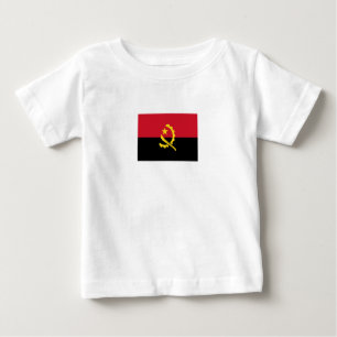 T-shirt Pour Bébé Drapeau patriotique angolais