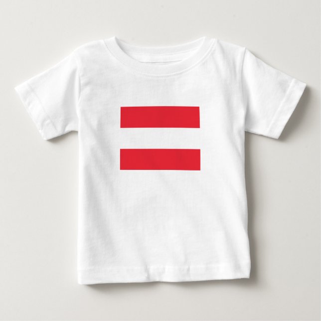 T-shirt Pour Bébé Drapeau patriotique autrichien (Devant)
