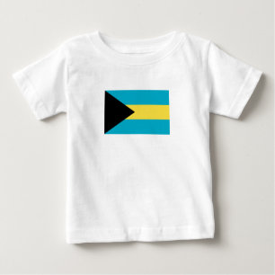 T-shirt Pour Bébé Drapeau patriotique bahaméen