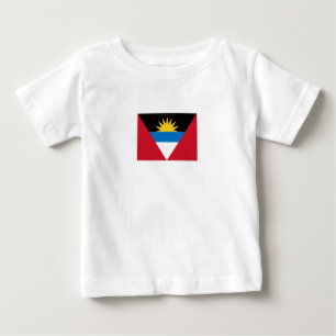T-shirt Pour Bébé Drapeau patriotique d'Antigua-et-Barbuda