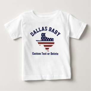 T-shirt Pour Bébé Drapeau patriotique   de la carte   Etats-Unis du