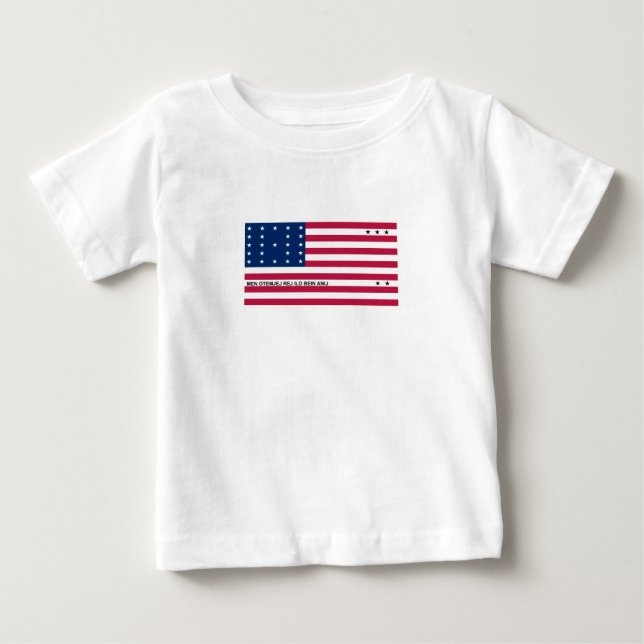 T-shirt Pour Bébé Drapeau patriotique de l'atoll de Bikini (Devant)