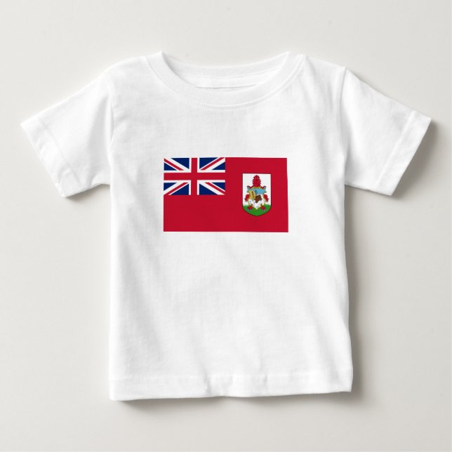 T-shirt Pour Bébé Drapeau patriotique des Bermudes (Devant)