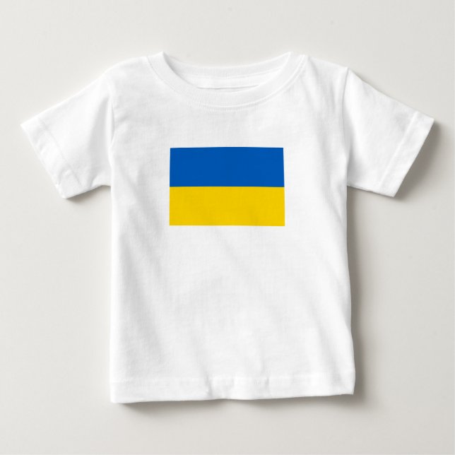 T-shirt Pour Bébé Drapeau patriotique ukrainien (Devant)