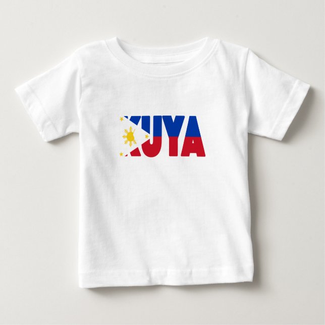 T-shirt Pour Bébé Drapeau phare de Kuya Filipino Big Brother (Devant)