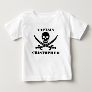 T-shirt Pour Bébé Drapeau pirate crâne