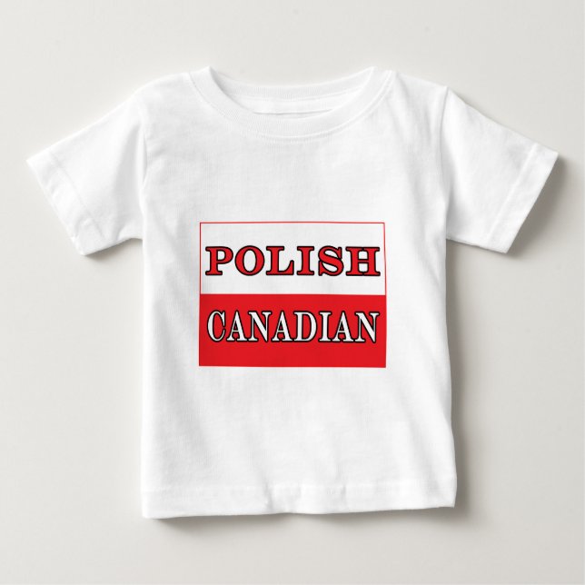 T-shirt Pour Bébé Drapeau polonais (Devant)
