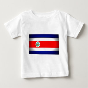 T-shirt Pour Bébé Drapeau stylisé du Costa Rica