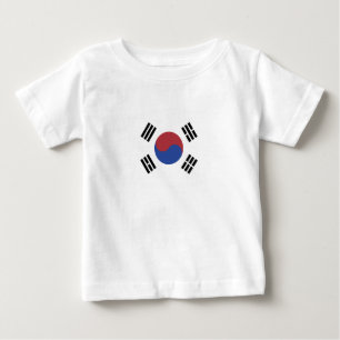 T-shirt Pour Bébé drapeau sud-coréen