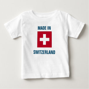 T-shirt Pour Bébé Drapeau suisse