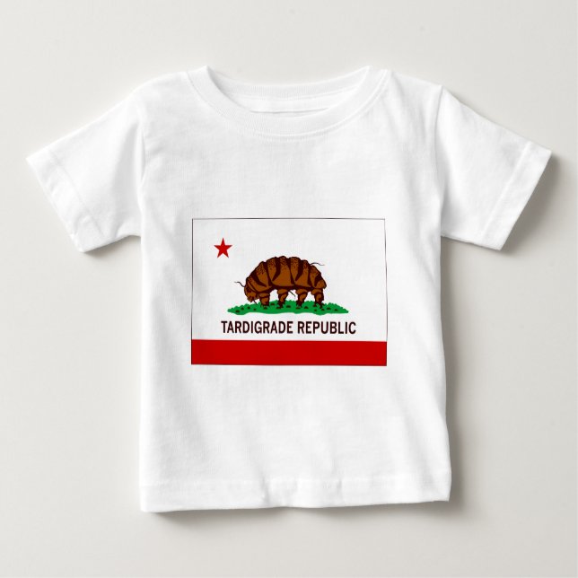 T-shirt Pour Bébé Drapeau Tardigrade de République (Devant)