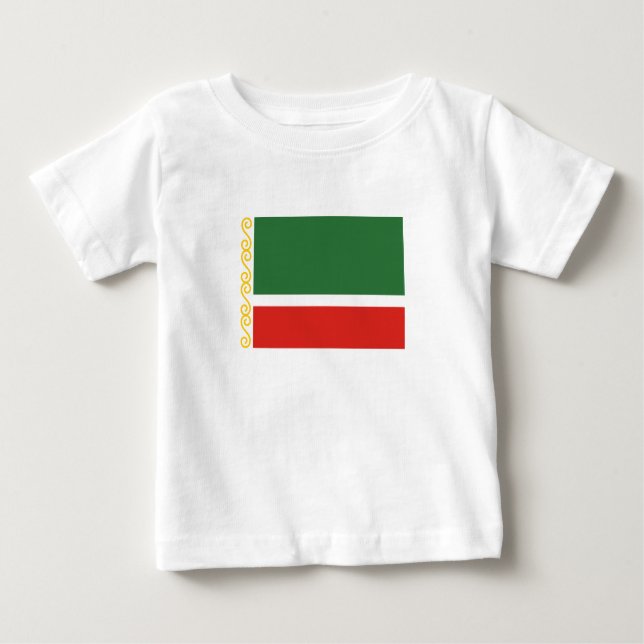 T-shirt Pour Bébé Drapeau tchétchène (Devant)