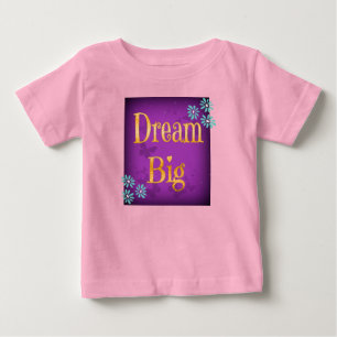 T-shirt Pour Bébé Dream Big Flowers Butterflies Enfant's Child