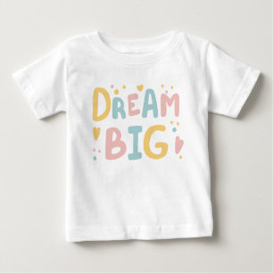 T-shirt Pour Bébé Dream Big Pastel Hearts