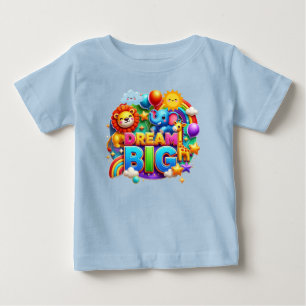 T-shirt Pour Bébé "Dream Big : Rainbow Joy Tee"