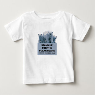 T-shirt Pour Bébé Dressez-vous pour les ours polaires
