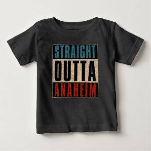 T-shirt Pour Bébé Droit devant Anaheim Californie CA