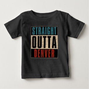 T-shirt Pour Bébé Droit devant Denver Colorado CO USA