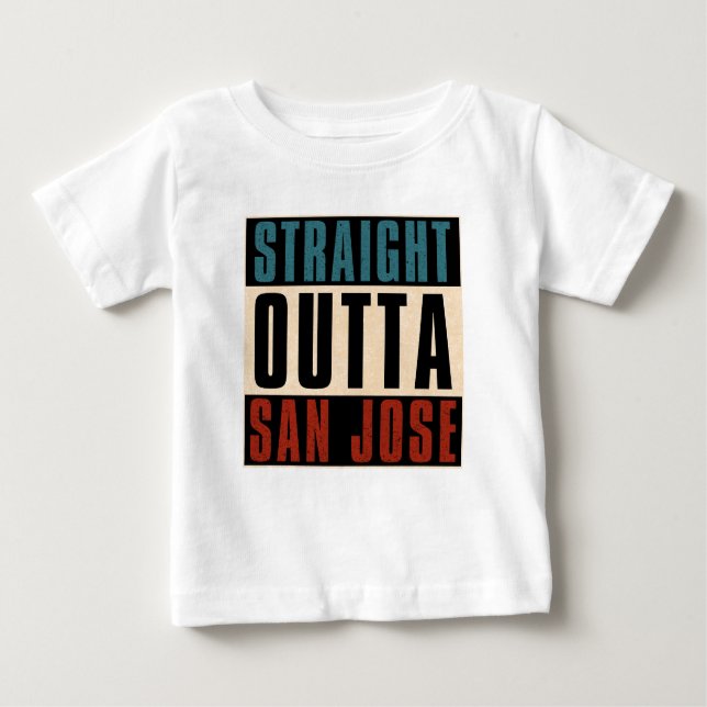 T-shirt Pour Bébé Droit devant San Jose California CA USA (Devant)