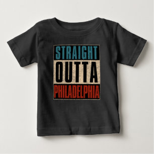 T-shirt Pour Bébé Droite en direction de Philadelphie Pennsylvanie P