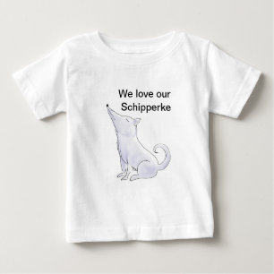 T-shirt Pour Bébé Drôle Aloof Schipperke Chig Dessin