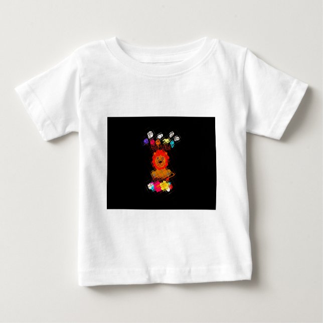 T-shirt Pour Bébé Drôle bébé Lion King : Hakuna Matata Art Design (Devant)
