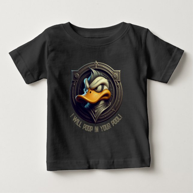 T-shirt Pour Bébé Drôle Canard (Devant)