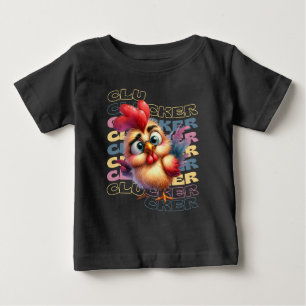 T-shirt Pour Bébé Drôle Crazy Clucker poulet - Rooster de dessin