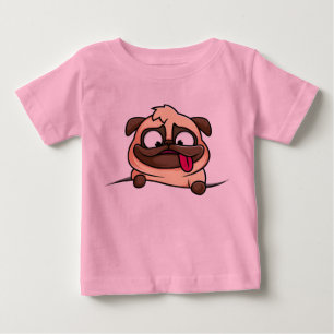 T-shirt Pour Bébé Drôle de chien de dessin