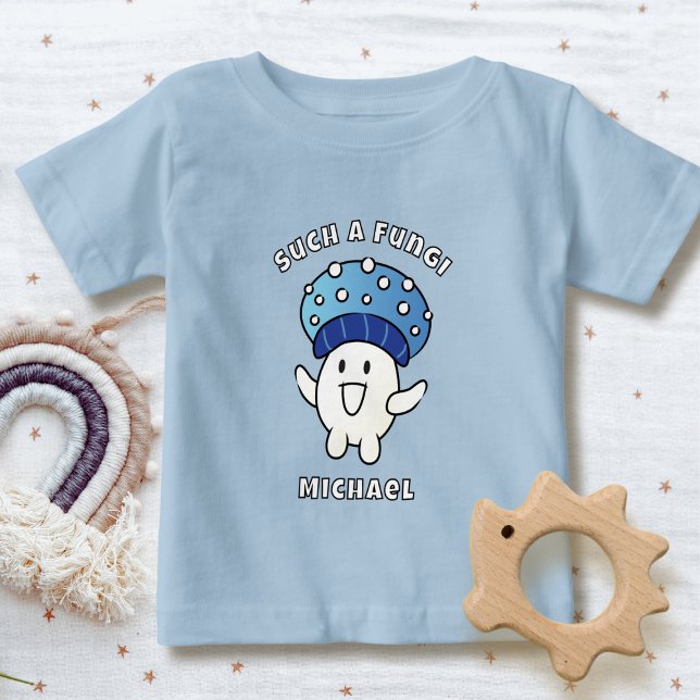 T-shirt Pour Bébé Drôle de dicton Kawaii Champignon Dessin animé Cha (Créateur téléchargé)