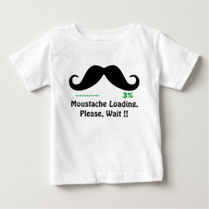 T-shirt Pour Bébé drôle de moustache