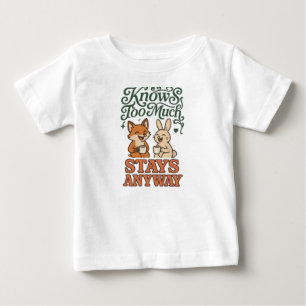T-shirt Pour Bébé Drôle de Renard Lapin Meilleurs Amis
