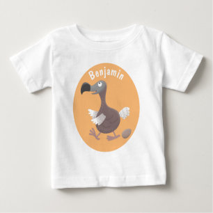T-shirt Pour Bébé Drôle dessin animé d'oiseau de dodo