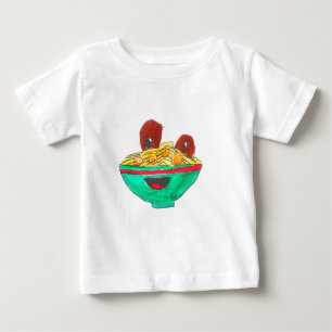 T-shirt Pour Bébé Drôle dessin animé spaghetti boules de viande art