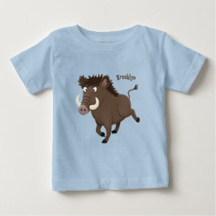 T-shirt Pour Bébé Drôle dessin humoristique de rasoir de sanglier