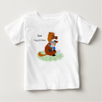 Drôle et mignon poney avec bébé - mignon
