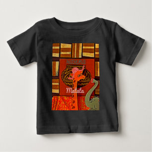 T-shirt Pour Bébé Drôle Giraffe avec texte cool Hakuna Matata