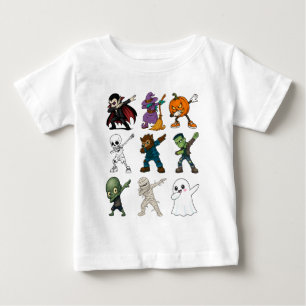 T-shirt Pour Bébé Drôle Halloween caractères Dabbing