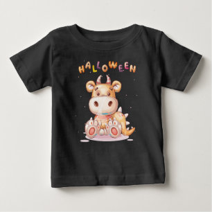 T-shirt Pour Bébé Drôle Halloween Dino Toddler