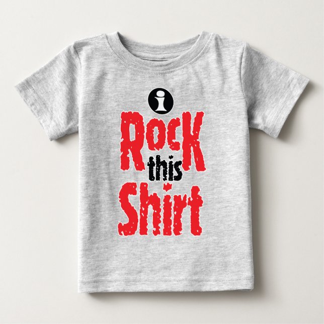 T-shirt Pour Bébé DRÔLE JE DÉCHIRE Ce Texte Graphique (Devant)