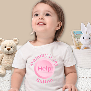 T-shirt Pour Bébé Drôle Maman Douce Fête des Mères Bébé Nom Typograp