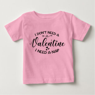 T-shirt Pour Bébé Drôle mignon Valentine Baby Unisex rose