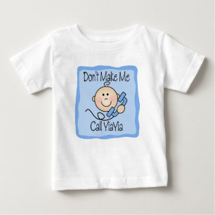 T-shirt Pour Bébé Drôle ne me fais pas appeler YiaYia