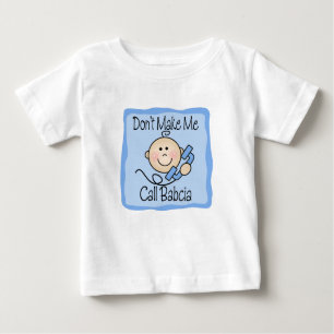 T-shirt Pour Bébé Drôle ne me faites pas l'appel Babcia