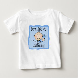 T-shirt Pour Bébé Drôle ne me faites pas mamie d'appel