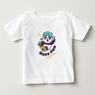 T-shirt Pour Bébé Drôle Panda Cute Pour Animaux Amateurs