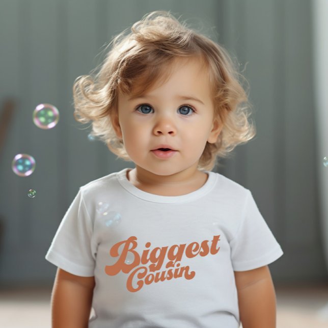 T-shirt Pour Bébé Drôle plus grand cousin | Famille de jumelage Brow (Créateur téléchargé)