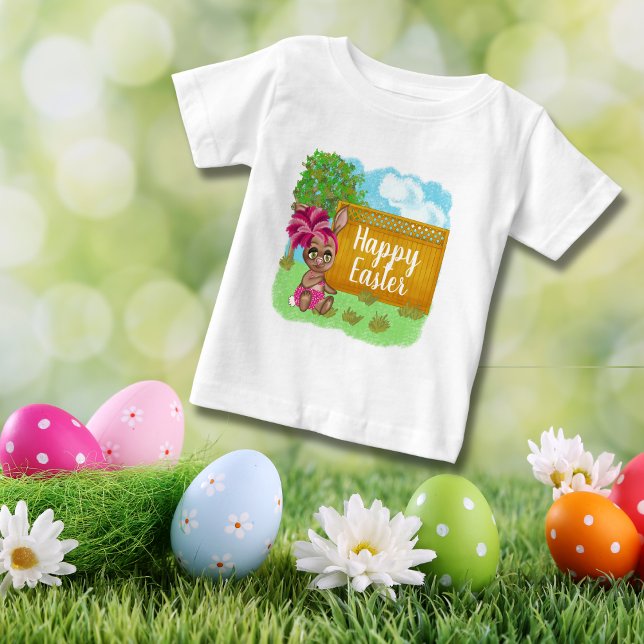 T-shirt Pour Bébé Drôle Spring Break Bikini Bunny (Créateur téléchargé)