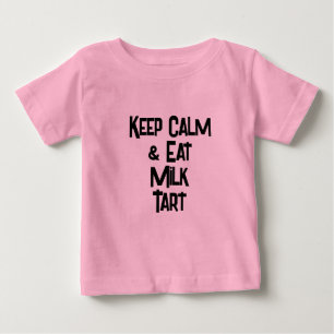 T-shirt Pour Bébé Drôle sud-africain KeepCalm & Eat Milk Tart