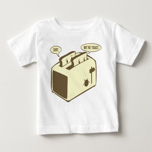 T-shirt Pour Bébé Drôle Toast Cartoon - Nous sommes Toast (Devant)